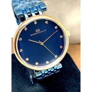 Oceanaut Women's Watch OC2206 Aerglo Quartz Blue Dial Rose Gold Steel 36mm